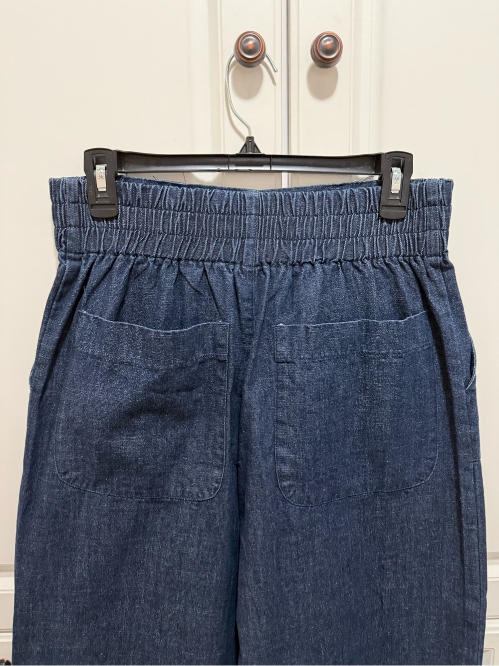 NWT Mustard Seed High rise denim dark wash palazzo pants sz s - Picture 11 of 14